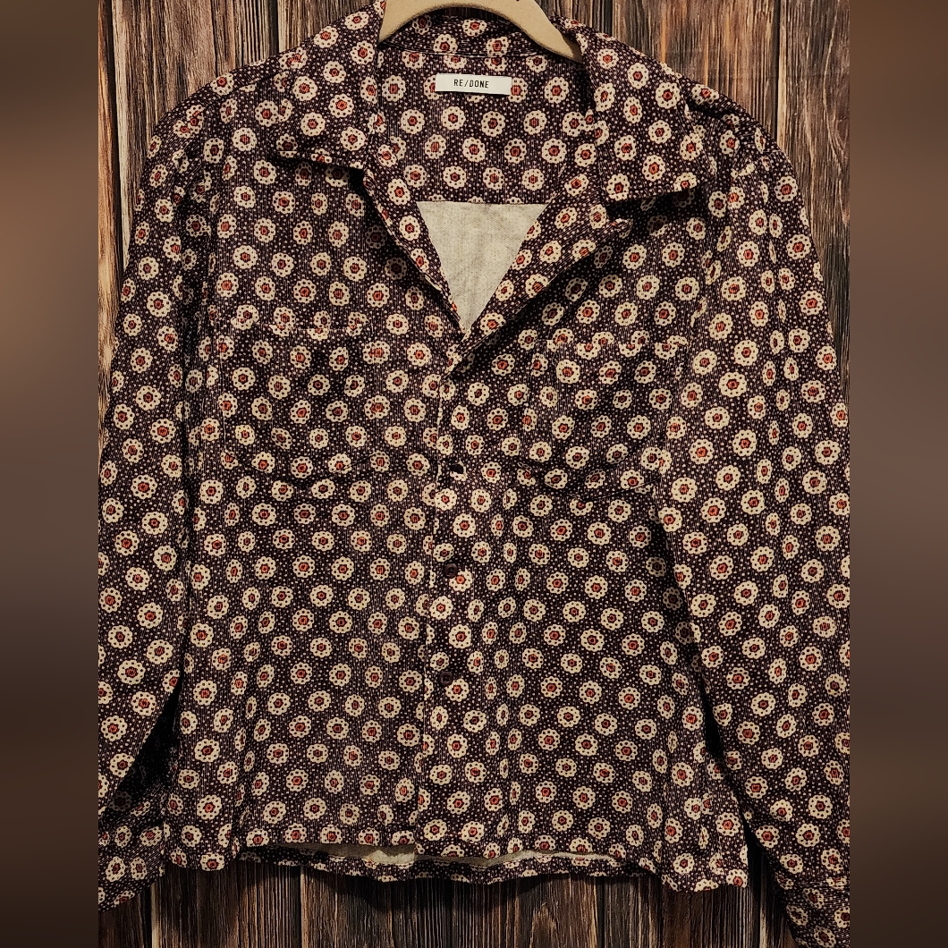 Re/Done Corduroy Soft Button Down Shirt